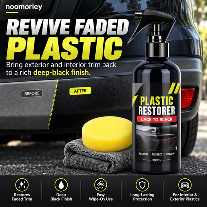 Car Plastic & Leather Restorer – Interior Trim Shine & Protection