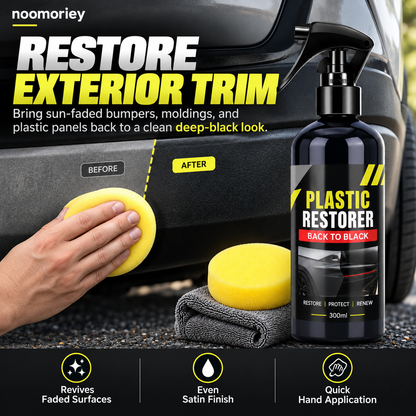 Car Plastic & Leather Restorer – Interior Trim Shine & Protection