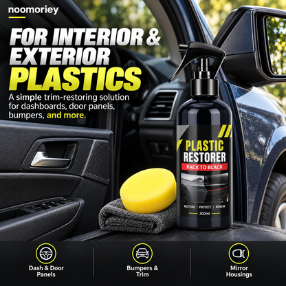 Car Plastic & Leather Restorer – Interior Trim Shine & Protection