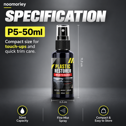 Car Plastic & Leather Restorer – Interior Trim Shine & Protection