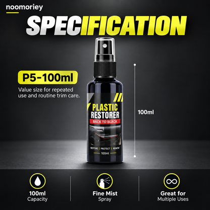 Car Plastic & Leather Restorer – Interior Trim Shine & Protection