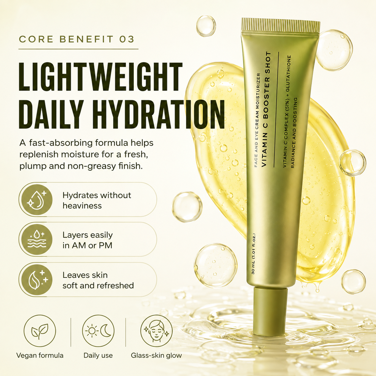 ✨ Vitamin C Booster Serum – Dark Spot & Fine Line Care