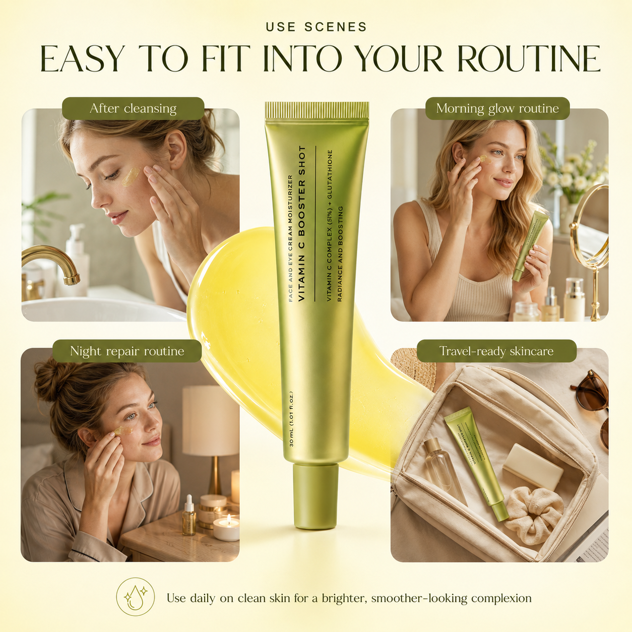 ✨ Vitamin C Booster Serum – Dark Spot & Fine Line Care