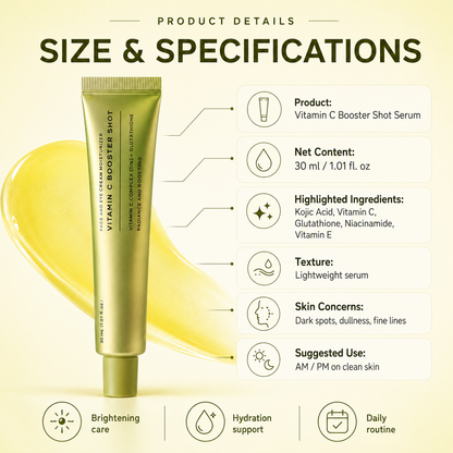 ✨ Vitamin C Booster Serum – Dark Spot & Fine Line Care