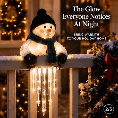 ☃️WinterGlow Snowman Icicle Light Decor