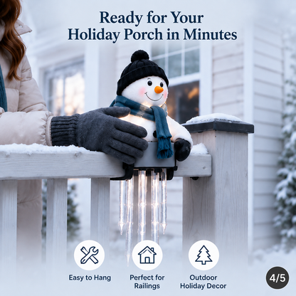 ☃️WinterGlow Snowman Icicle Light Decor