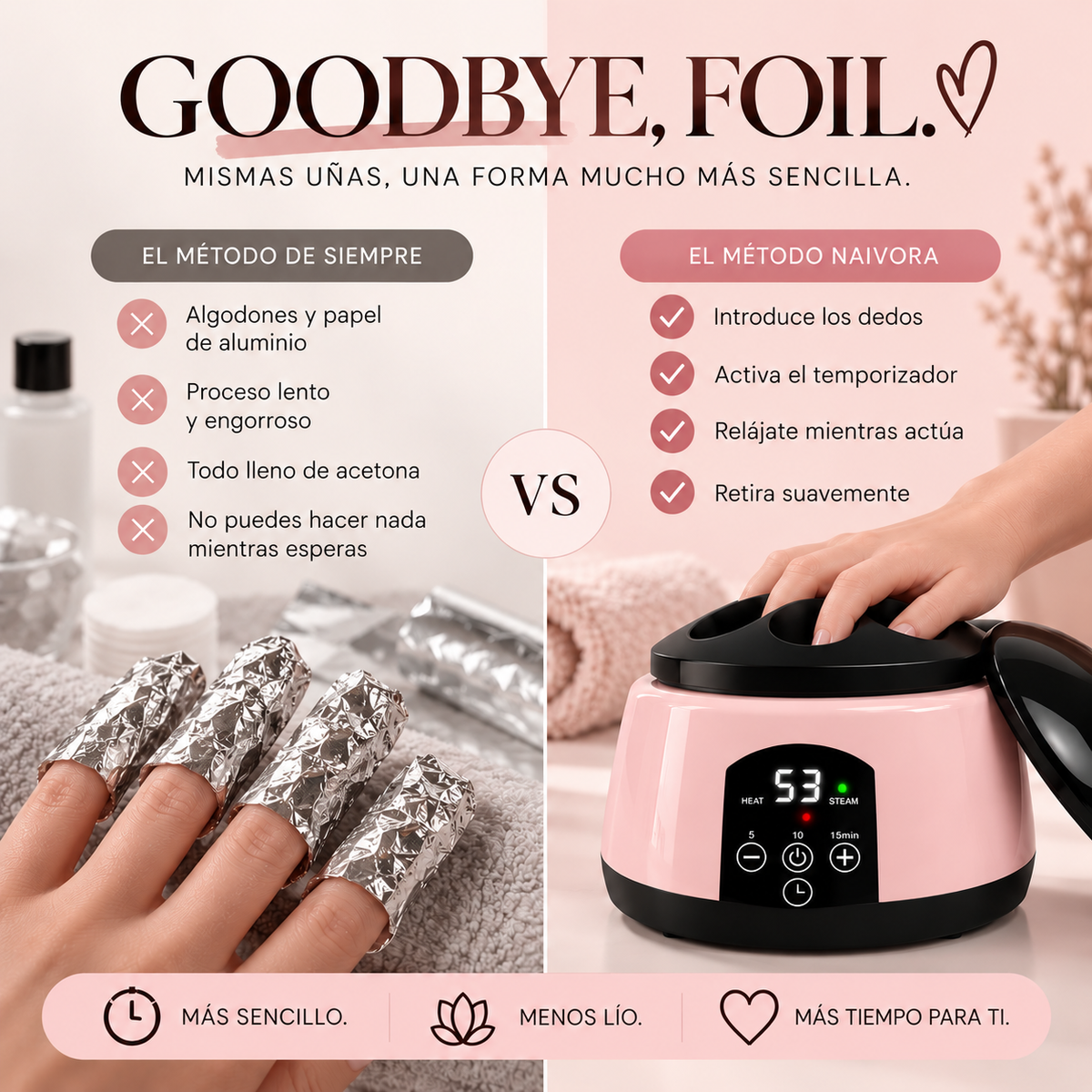 ✨ Electric Steam Gel Nail Polish Remover – Heat-Assisted At-Home Soak-Off System