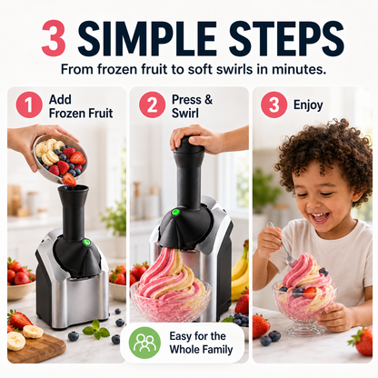 🍦Family Fruit Ice Cream Maker | 100% Natural Sugar-Free Desserts, BPA-Free & Safe For Children