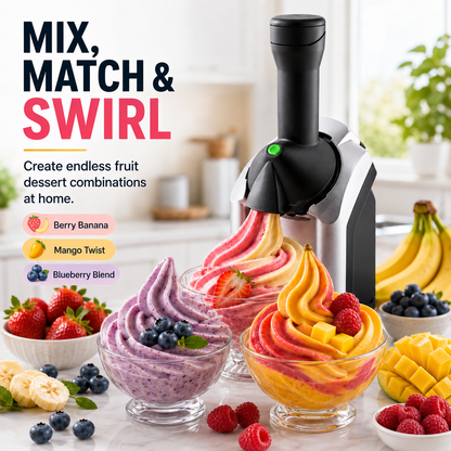 🍦Family Fruit Ice Cream Maker | 100% Natural Sugar-Free Desserts, BPA-Free & Safe For Children