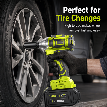 🔧 2-in-1 Brushless Cordless Impact Wrench & Drill Kit