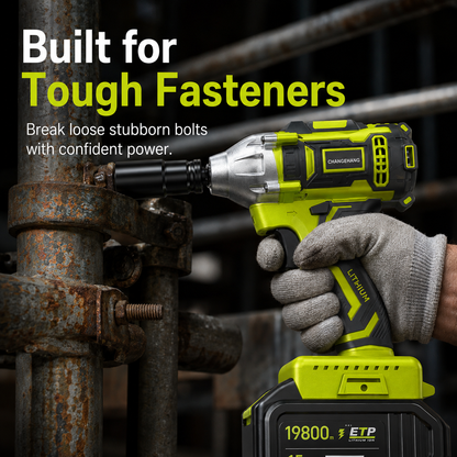 🔧 2-in-1 Brushless Cordless Impact Wrench & Drill Kit