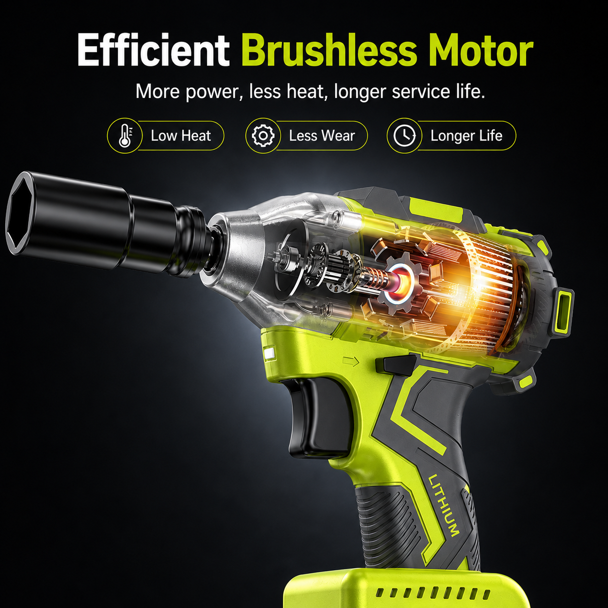 🔧 2-in-1 Brushless Cordless Impact Wrench & Drill Kit