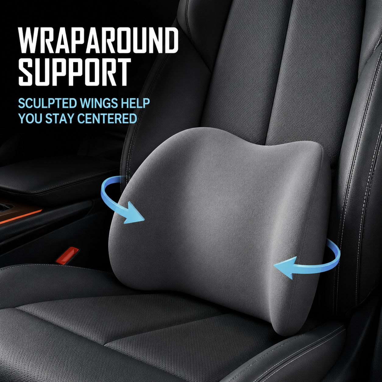 🚗 Memory Foam Car Neck & Lumbar Support Set – Comfort for Every Drive