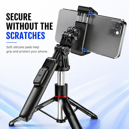 All-in-One Extendable Phone Tripod & Selfie Stick with Remote