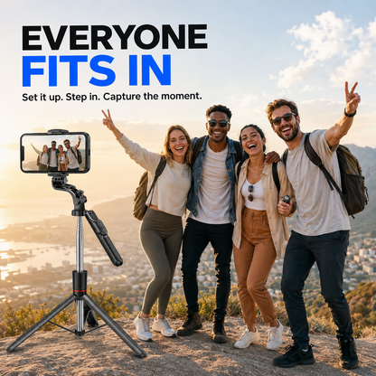 All-in-One Extendable Phone Tripod & Selfie Stick with Remote
