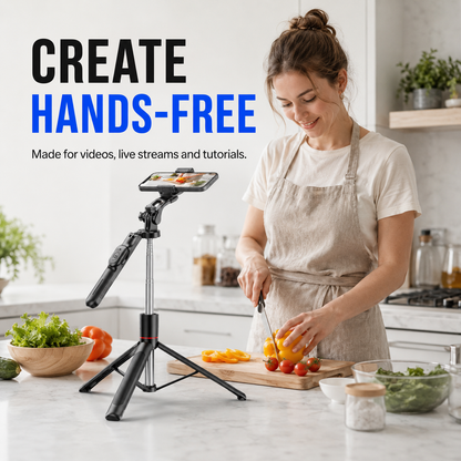 All-in-One Extendable Phone Tripod & Selfie Stick with Remote