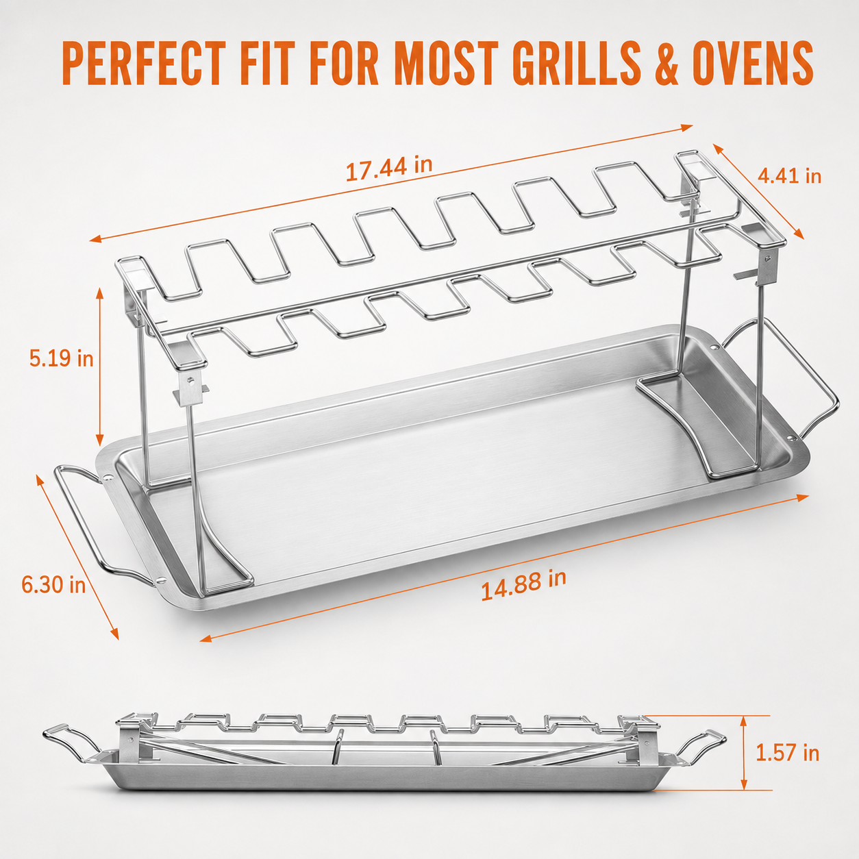 ROASTED CHICKEN RACK HOLDER