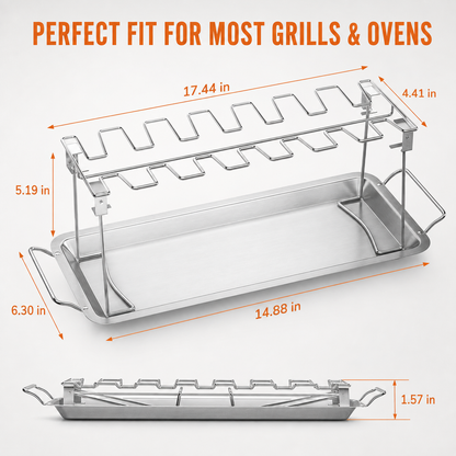 ROASTED CHICKEN RACK HOLDER