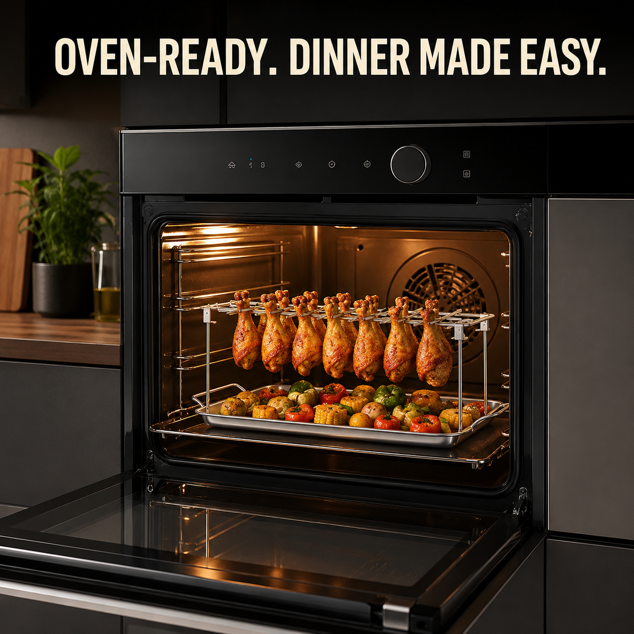 ROASTED CHICKEN RACK HOLDER