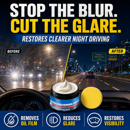 🚗Car Glass Oil Film Remover & Water Repellent Cleaner