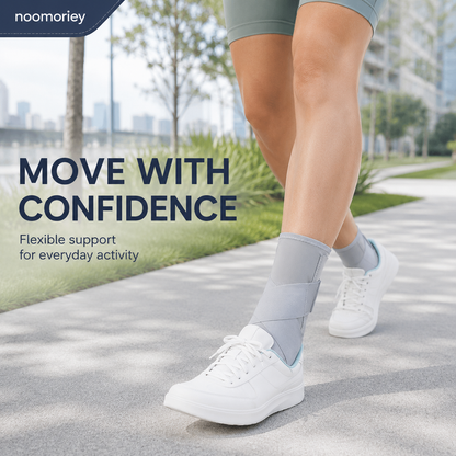 Adjustable Ankle Support Brace – Compression Sports Wrap for Basketball, Running & Training