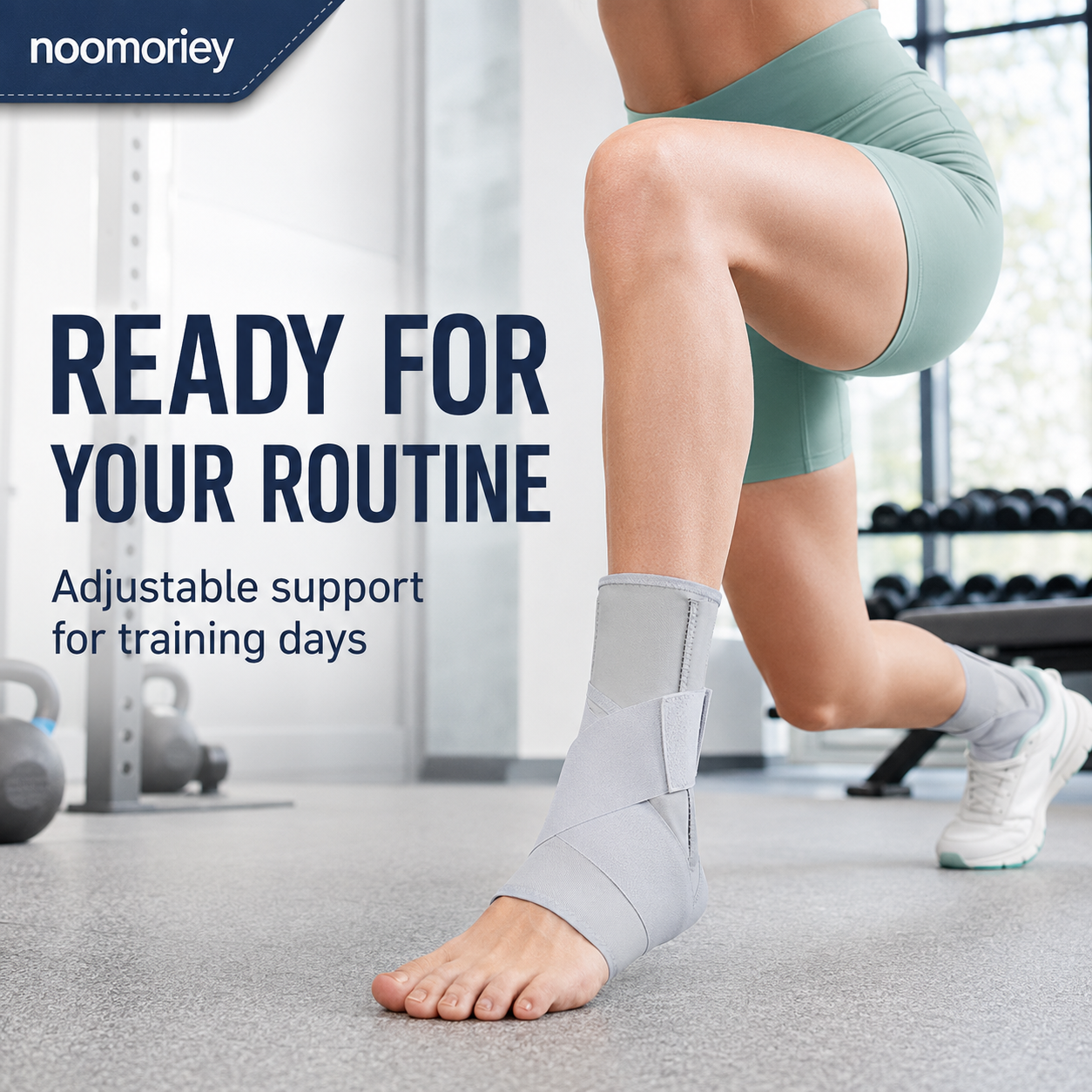 Adjustable Ankle Support Brace – Compression Sports Wrap for Basketball, Running & Training