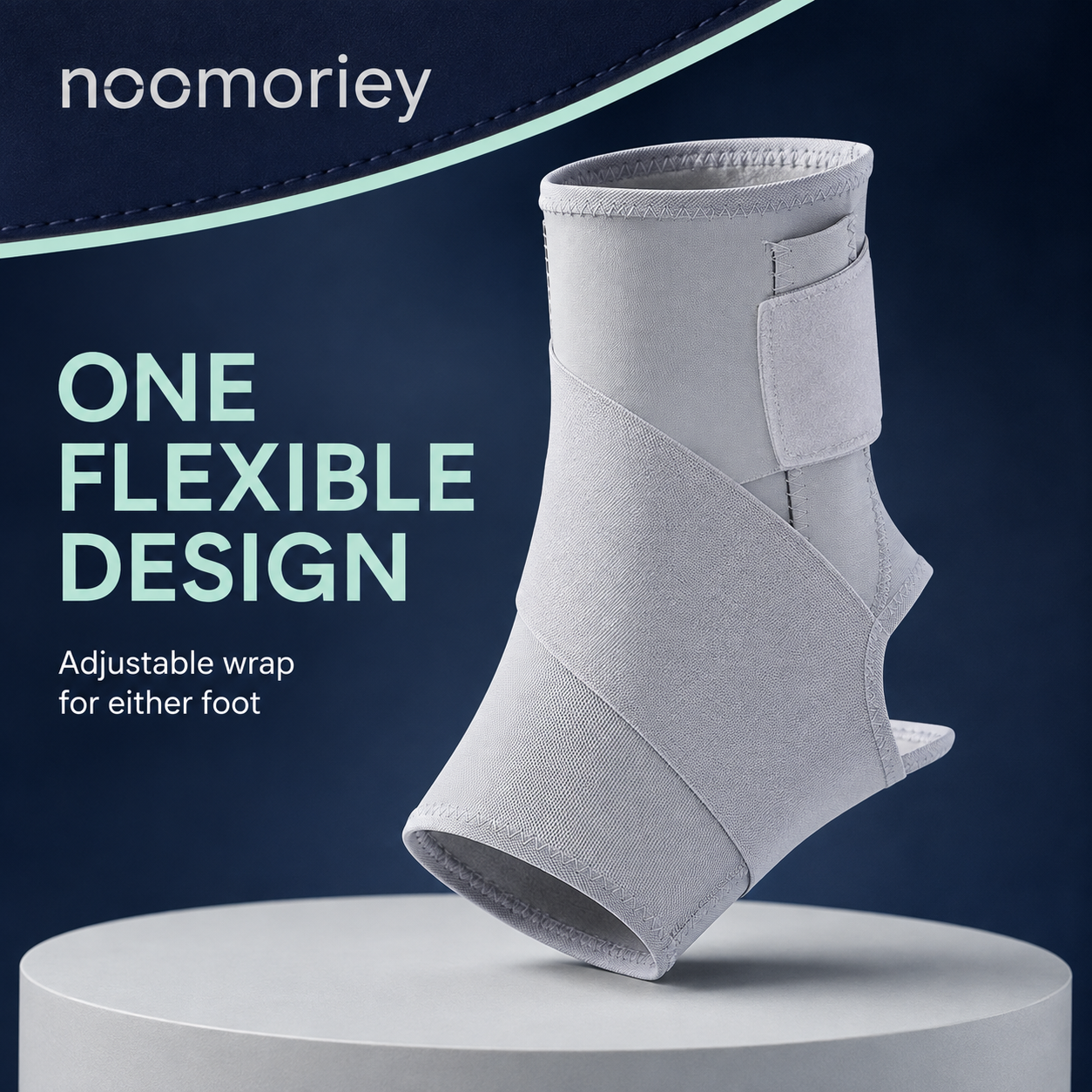 Adjustable Ankle Support Brace – Compression Sports Wrap for Basketball, Running & Training
