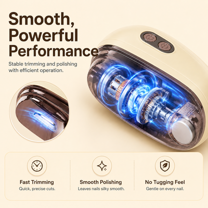 ✂️ LIMITED-TIME 50% OFF! 💅 2-in-1 Smart Electric Nail Clipper & Polisher 🌟