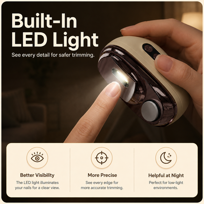 ✂️ LIMITED-TIME 50% OFF! 💅 2-in-1 Smart Electric Nail Clipper & Polisher 🌟