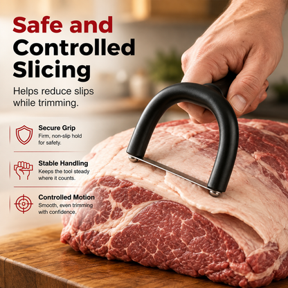 🔥 50% OFF! 🥩 Handheld Fat Trimmer for Beef & Pork BBQ Prep