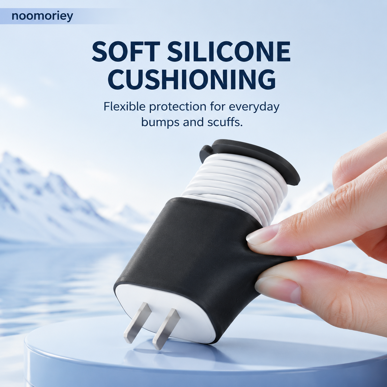 2PCS 2-in-1 Silicone Charger Protector with Cord Wrap for 18W/20W Adapters ✅