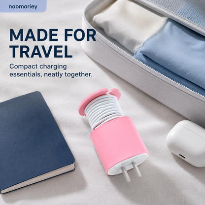 2PCS 2-in-1 Silicone Charger Protector with Cord Wrap for 18W/20W Adapters ✅