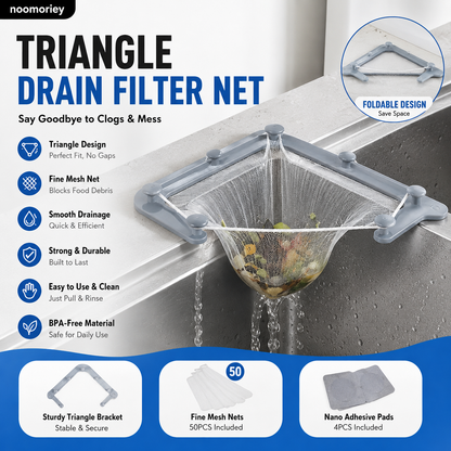 🗑️ Smart Kitchen Sink Food Scrap Strainer with 50 Disposable Mesh Bags – Helps Prevent Clogged Drains