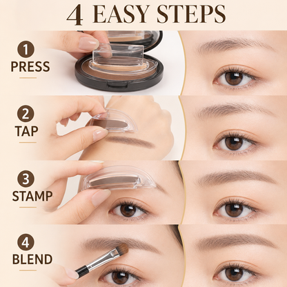 ✨ One-Step Eyebrow Stamp Kit – Waterproof, Smudge-Resistant Brow Powder for Beginners