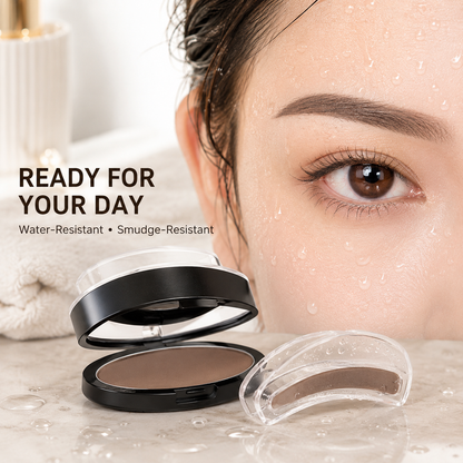 ✨ One-Step Eyebrow Stamp Kit – Waterproof, Smudge-Resistant Brow Powder for Beginners