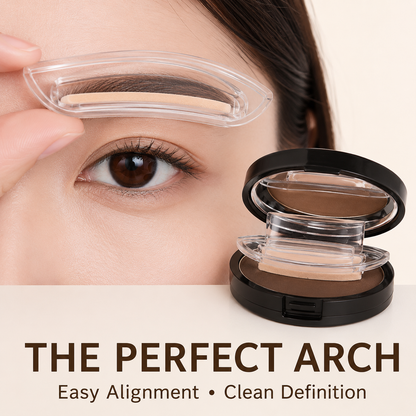 ✨ One-Step Eyebrow Stamp Kit – Waterproof, Smudge-Resistant Brow Powder for Beginners