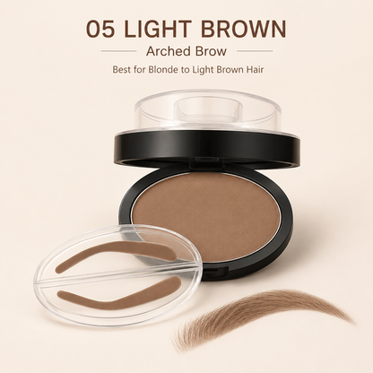 ✨ One-Step Eyebrow Stamp Kit – Waterproof, Smudge-Resistant Brow Powder for Beginners
