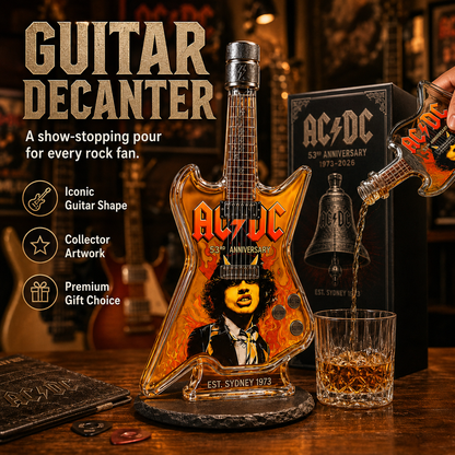 🎸AC/DC 53rd Anniversary 1973-2026-Rock-Inspired 53rd Anniversary Whiskey Decanter