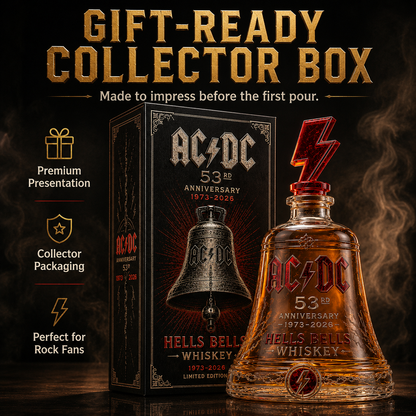🎸AC/DC 53rd Anniversary 1973-2026-Rock-Inspired 53rd Anniversary Whiskey Decanter