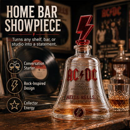 🎸AC/DC 53rd Anniversary 1973-2026-Rock-Inspired 53rd Anniversary Whiskey Decanter
