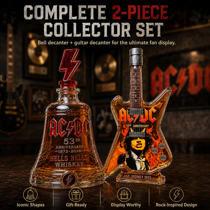 🎸AC/DC 53rd Anniversary 1973-2026-Rock-Inspired 53rd Anniversary Whiskey Decanter