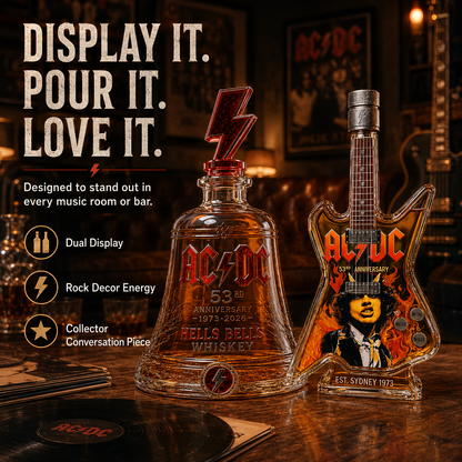 🎸AC/DC 53rd Anniversary 1973-2026-Rock-Inspired 53rd Anniversary Whiskey Decanter