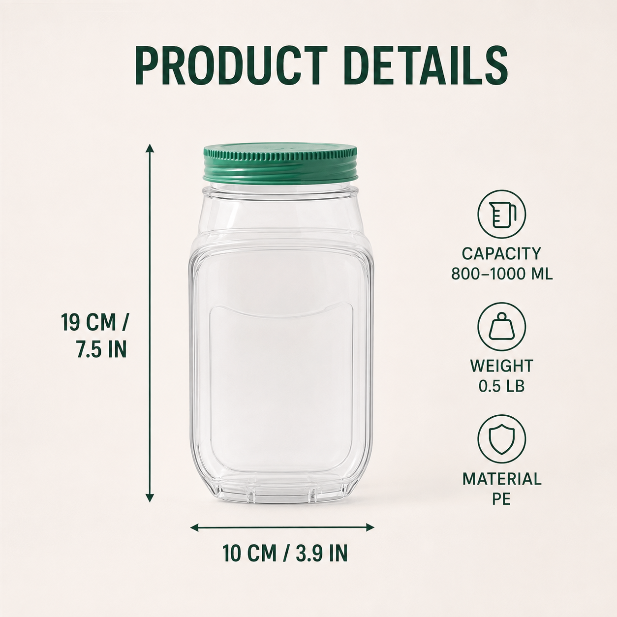 🥗 50% OFF Side-Opening Airtight Salad Jar – Fresh Layers Ready To Go