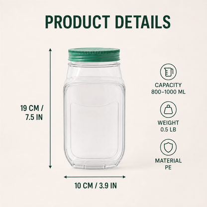 🥗 50% OFF Side-Opening Airtight Salad Jar – Fresh Layers Ready To Go