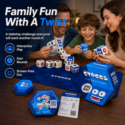 ⚡ STACCS™ – The Card Game with 3D Energy | Fast-Paced Stacking Strategy Party Game for Family & Adults Ages 8+