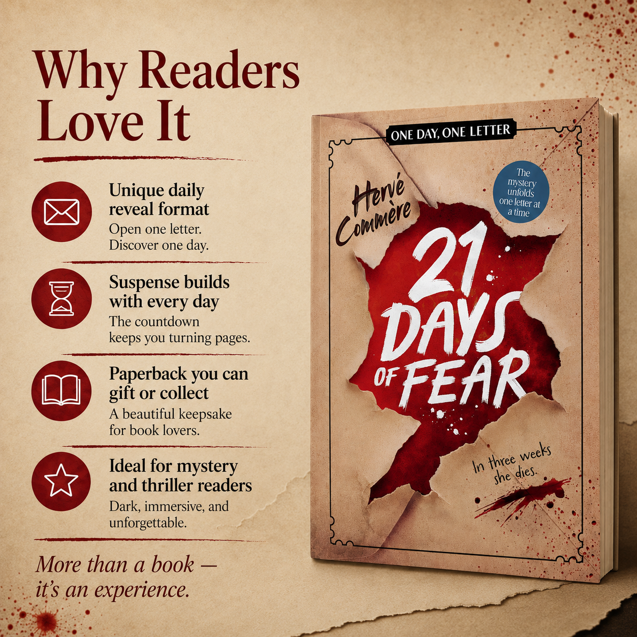 🎄📖 21 Days of Fear – Interactive 21-Day Mystery Advent Calendar Book with Sealed Daily Chapters 🔐😱