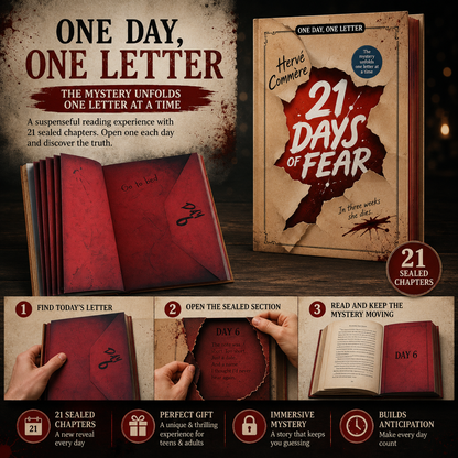 🎄📖 21 Days of Fear – Interactive 21-Day Mystery Advent Calendar Book with Sealed Daily Chapters 🔐😱