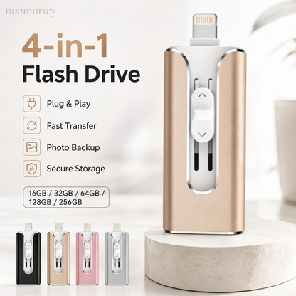 📱 50% OFF 4-in-1 Mobile USB Flash Drive – Back Up Photos & Free Up Space