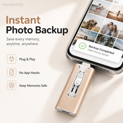 📱 50% OFF 4-in-1 Mobile USB Flash Drive – Back Up Photos & Free Up Space