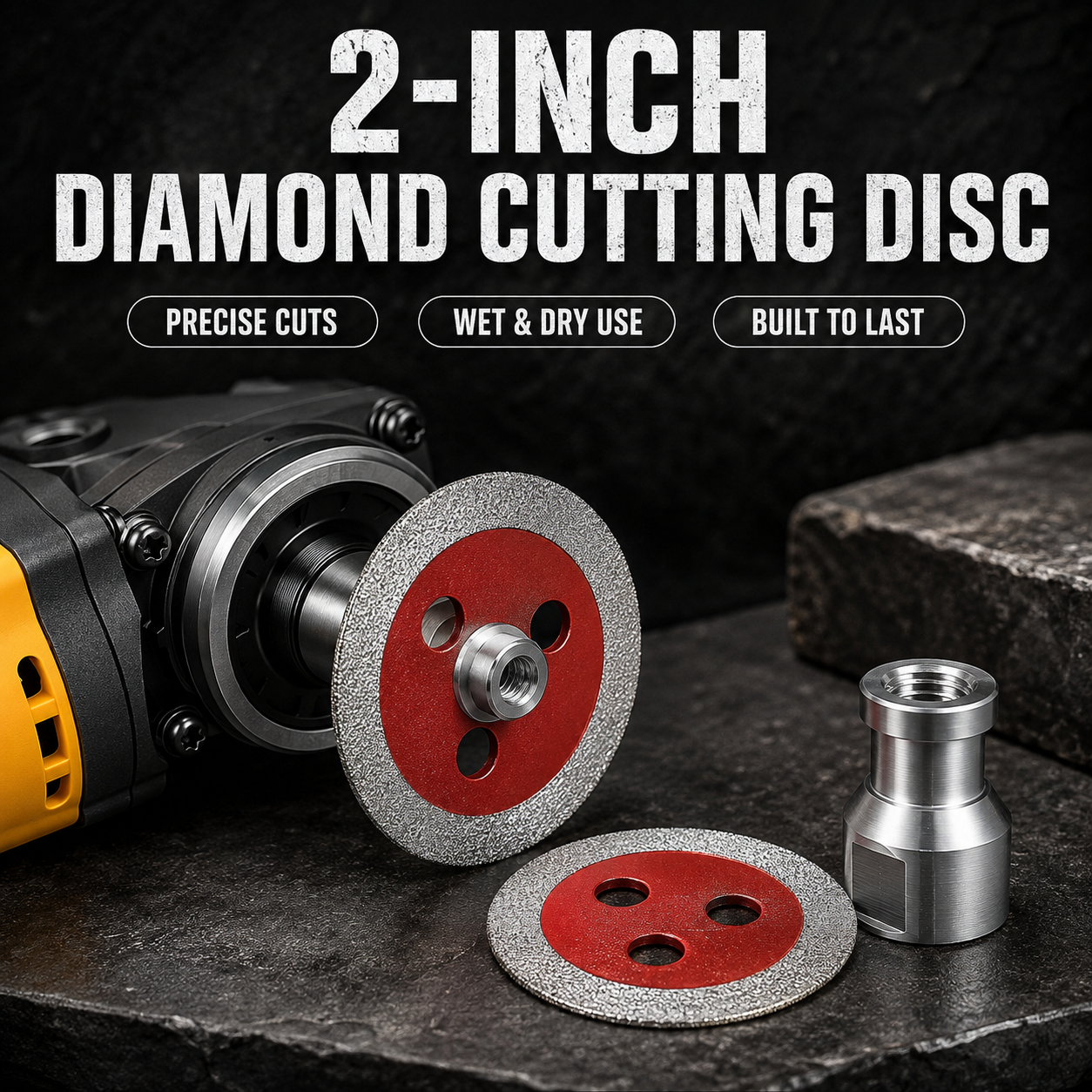 ⚡ 2-Inch Diamond Cutting Disc – Precise Cuts. Wet &amp; Dry Use.